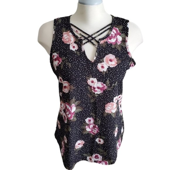 Poet Floral Print Blouse Size Medium - Picture 1 of 10